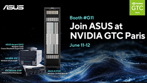 华硕在巴黎 GTC 2025 展会上展示 NVIDIA GB300 NVL72 系统